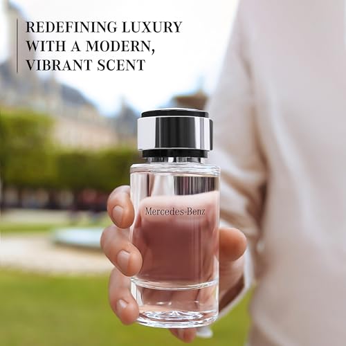 Mercedes Benz Cologne for Men - 4 Fl Oz - Eau De Toilette Perfume Spray for Man - Woody & Musky Scent - Luxury Long Lasting Fragrance with Notes Of
