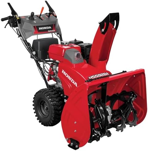 Honda HSS928 28-Inch Two Stage Snow Blower (HSS928AAW) | Pneumatic Sure-Grip Tires, Clears Up to 1900 Pounds per Minute with 52-Foot Max Throwing Distance, Self-Propelled