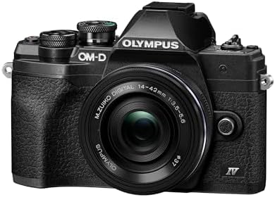 OM SYSTEM Olympus E-M10 Mark IV Silver Micro Four Thirds System Camera M.Zuiko Digital ED 14-42mm F3.5-5.6 EZ kit 20MP Sensor 5-Axis Image