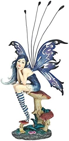 Design Toscano QS232725 Sapphire, The Pepperwand Fairy Statue,full color