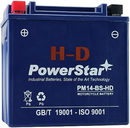 PowerStar YTX14-BS UTV Battery Replacement for Honda Pioneer 1000, Pioneer 700, MUV700, Pioneer 500