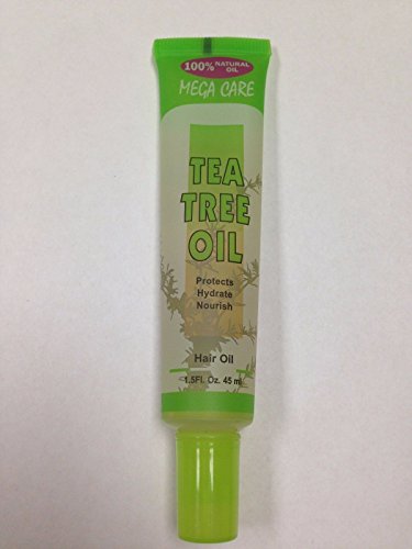 Sunflower Cosmetics Mega Care Tube Hair Oil (Tea Tree Oil) - 1.5 fl. Oz | 45 ml