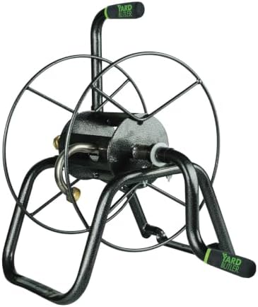Yard Butler Hose Reel, 180 Degree Swivel, Wall Mount, 100-Foot Hose | Versatile Hose Reel, Great for Garden Hose Storage, Leakproof Design, Powder Coated Steel, Rust-Resistant, Tangle-Free