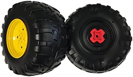 Peg Perego John Deere Gator HPX Rear Wheels Black Unfinished (3 x 3. inches /1 x 0 mm