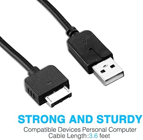 3.9ft PS Vita Charger Cable, 2 in 1 USB Data & Power Charger Cord Replacement for PlayStation Vita 1000 (Only Compatible with PSV 1000)