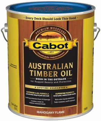 19459-07 Australian Timber Oil Wood Finish, Mahogany Flame, 1-Gal. - Quantity 4