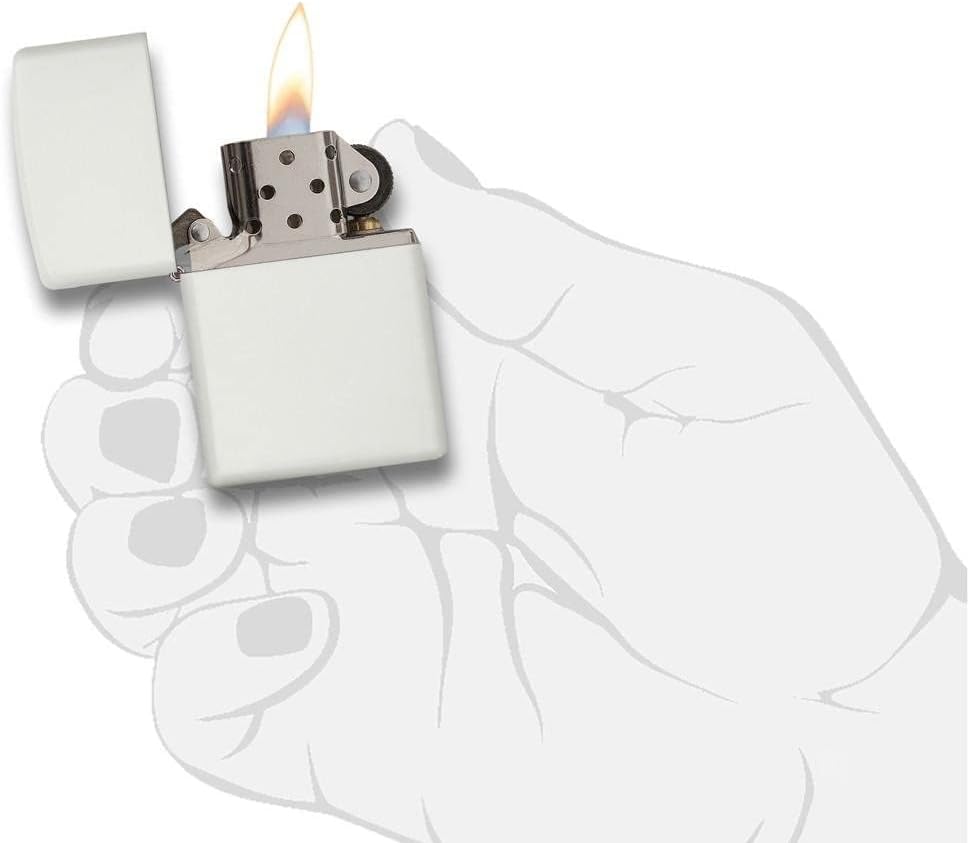 Zippo Lighter – Personalized Custom Message Engraved Windproof Classic Pocket Lighter Black Matte