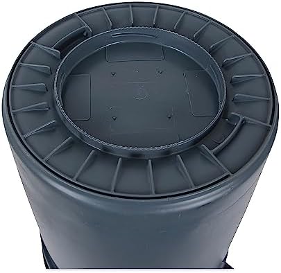 Boardwalk 32GLWRGRA Round Waste Receptacle LLDPE 32 gal Gray