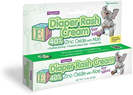 Diaper Rash Cream 40% Zinc Oxide with Aloe