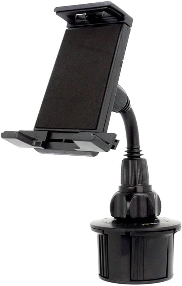 Bracketron Car Cup Holder Mount for Phablet-Style Smartphone & Tablet TomTom Magellan iPhone X 8 Plus iPad Samsung Galaxy Tab S4 S3 Microsoft