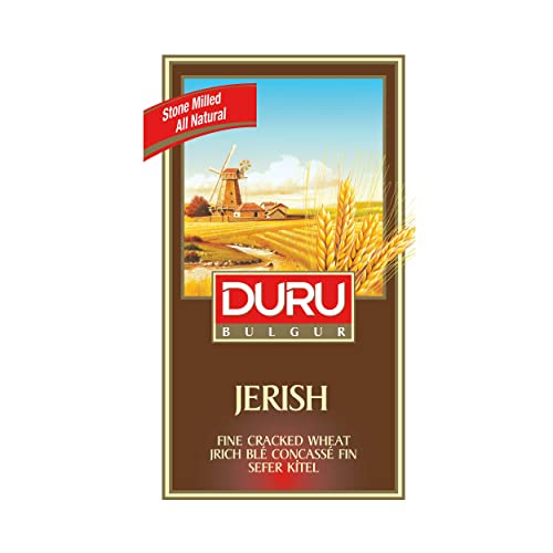 Duru Jerish (Fine Cracked Wheat), 35.2oz (1000g), Wheat Berries, 100% Natural and Certificated, High Fiber and Protein, Non-GMO, Great for Kibbeh