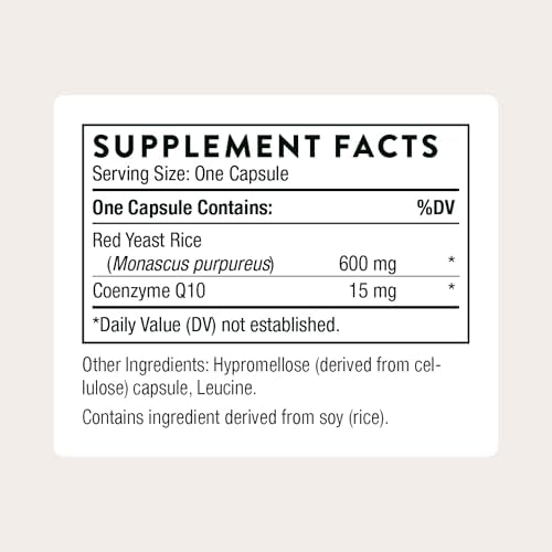 THORNE Red Yeast Rice + CoQ10, Provides Antioxidant Support*