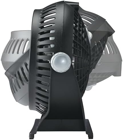 Lasko 505 Small Desk Fan with10-Inch Pivoting Head, Portable Electric Plug-In Table Fan Creates a Quiet Personal Cooling Breeze, Ideal for Travel, Bedroom, Dorm, and Office – Bronze