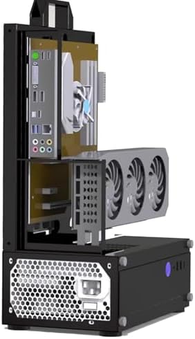 PC Test Bench ATX Case Open Frame Computer Case, Upgraded Version Portable Chassis Bracket, Zinc Coated Steel Cases Shell