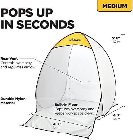 HomeRight Large Spray Shelter C900038 Portable Paint Booth for DIY Spray Painting, Hobby Paint Booth Tool Painting Station, Spray Paint Tent