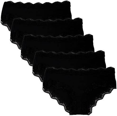Women’s Underwear Soft Breathable Cotton Brief Ladies Panties 5-Pack