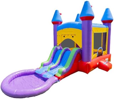 14x18 Jelly Bean Commercial Inflatable Bouncer Dual Slide Pool