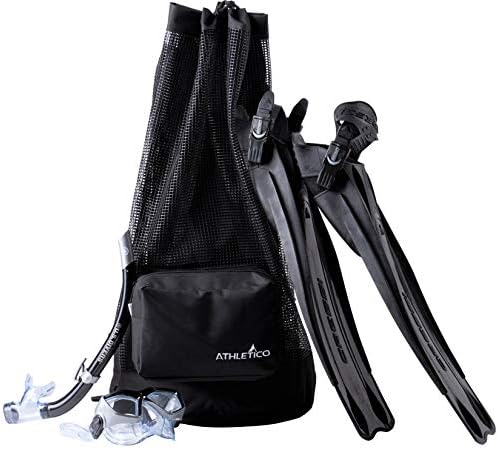 Athletico Scuba Diving Bag - XL Mesh Travel Backpack for Scuba Diving and Snorkeling Gear & Equipment - Dry Bag Holds Mask, Fins, Snorkel, and More