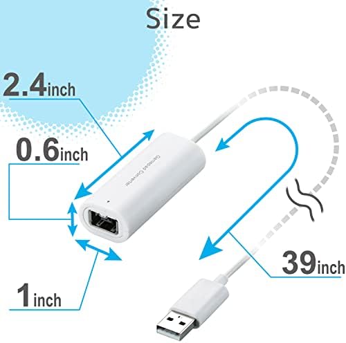 ELECOM Gamepad Converter for Wii Controllers, Support Wii Game Classic Controller and Classic Controller Pro