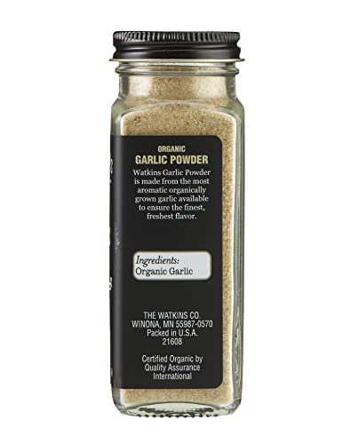 Watkins Gourmet Organic Spice Jar, Garlic Salt, 4.97 Ounce
