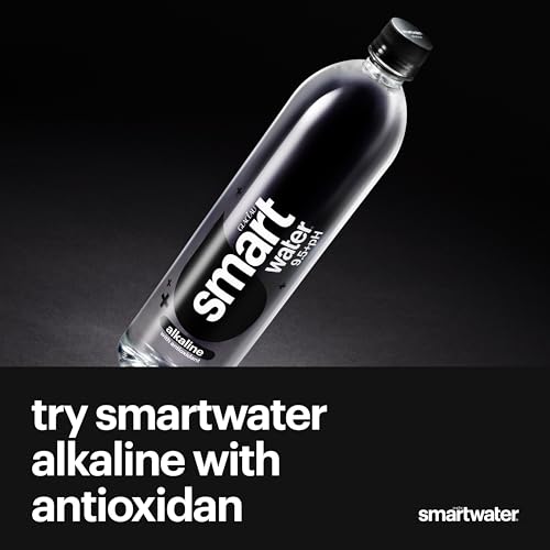 smartwater Vapor Distilled Water Bottles, 16.9 fl oz, 6 Pack | Purified water with antioxidant selenium, and electrolytes like potassium