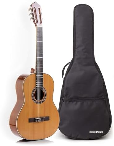 Hola! Music 39" Full Size Classical Guitar, Nylon Strings, Natural Gloss