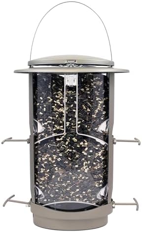 More Birds X-1 Squirrel-Proof Bird Feeder with 4.2-Pound Bird Seed Capacity and Four Feeding Ports