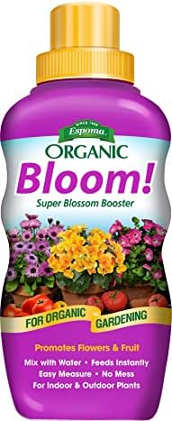 Espoma Organic Bloom! 16-Ounce Concentrated Plant Food – Plant Fertilizer and Bloom Booster for All Flowering Plants. Promotes Vigorous Growth and