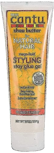 Cantu Natural Hair Styling Gel Stay Extreme Hold Tube, 8 Oz