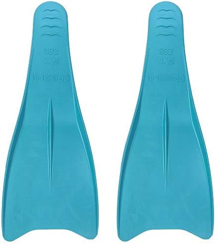 Flow Premium Rubber Long Fins for Swim and Lap Training - Youth Sizes for Kids, Young Men, and Women