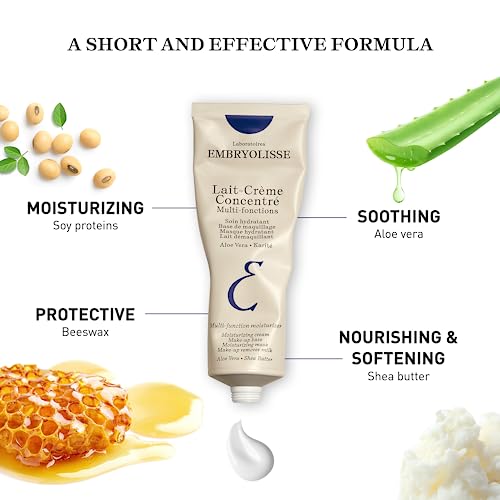 Embryolisse Lait-Crème Concentré Face Moisturizer and Makeup Primer, French Face Cream With Shea Butter & Aloe Vera