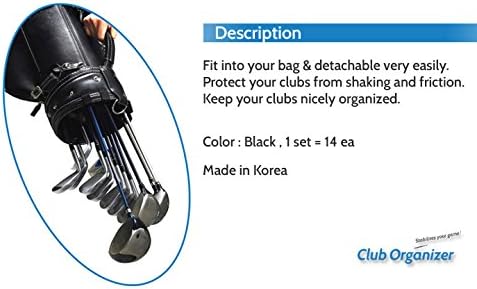 Golf Club Organizers 14pcs 1set Clip Power Holder to Protect Iron Putter on Bag by i & Plus