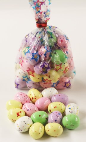 Scott's Cakes Speckled Chocolate Malted Eggs in a 1 Pound Bunny Hop Bag