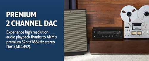 Onkyo TX-8470 2 Channel Stereo Receiver with Wi-Fi, Bluetooth, Phono, Hi-Res Audio and Roon Ready