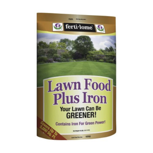 Fertilome (10760) Lawn Food Plus Iron 24-0-4, 40 lbs | 24-0-4 dual nitrogen + chelated iron - Fast green-up & long-term growth for all lawn types - Homeowners