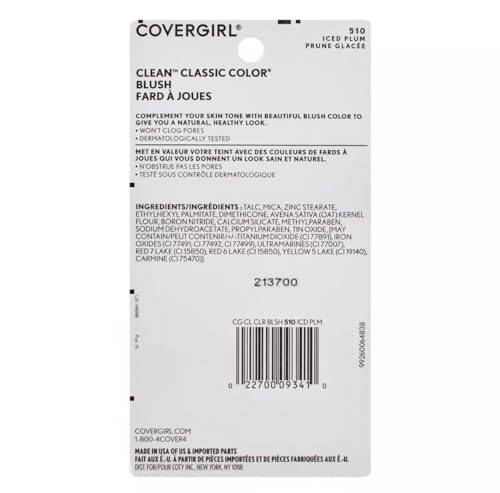 COVERGIRL Classic Powder Blush, Iced Plum, 0.3 Fl Oz, 2 Count