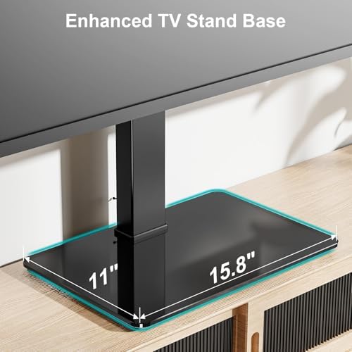 MOUNT PRO Universal Swivel TV Stand Base, Table Top TV Stand for 37 to 65, 70, 75 Inch LCD LED TVs