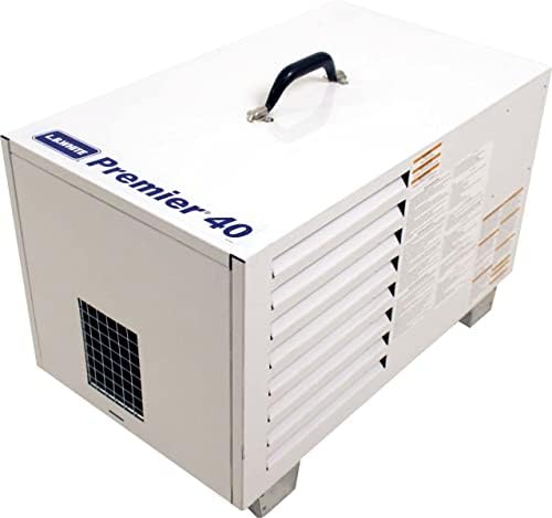 LB White Premier 40 Portable Propane Gas Heater for Indoor & Outdoor W/ Remote Thermostat — Versatile Heater for Garages, Camping & Construction