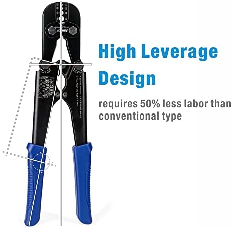 iCrimp Wire Rope Crimping Tool for Aluminum Loop Sleeve, Two Barrel Ferrule, Oval Sleeves, 3/64 in to 1/8 in, Swaging Tool Kit with Wire Rope Cutter