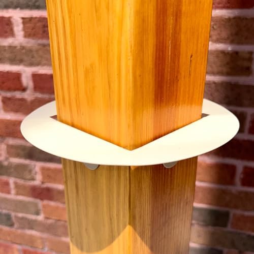 Post Mounted Squirrel Baffle, Tan, 8" Dia.