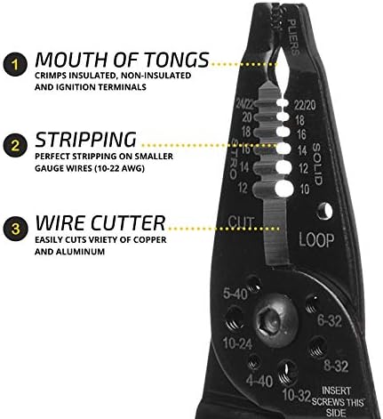 Mr. Pen- Wire Stripper, 8 inch, Wire Cutter, Wire Stripper Crimper