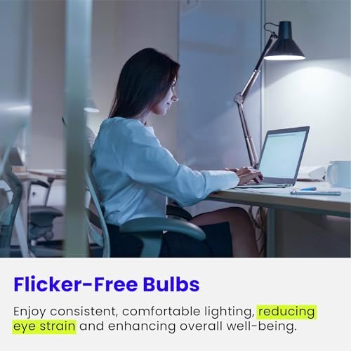 Feit Electric LED Light Bulbs, A19 60W Equivalent, Non-Dimmable, 800 Lumens, A19 LED Light Bulbs, E26 Base, 5000k Daylight, A19 LED Bulbs
