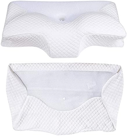 HOMCA Pillowcase PL01 Memory Foam Standard Size Pillow, White