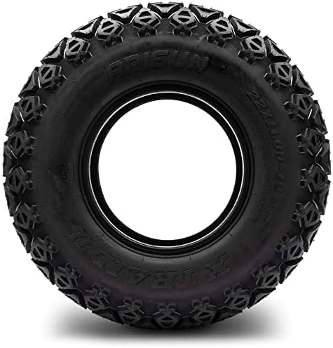 Full set of Arisun X-Trail AT06 22x11-10 (4ply) Golf Cart Tires (4)