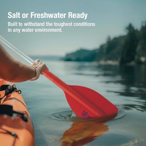 Attwood Emergency Telescoping Paddle for Boating, Orange