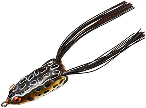 Booyah Pad Crasher Jr Topwater Bass Fishing Hollow Body Frog Lure with Weedless Hooks
