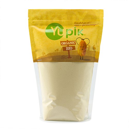 Yupik Organic Chickpea Flour, 2.2 lb (35.2 oz), Garbanzo Beans Flour, Finely Ground from Whole Chickpeas, Non-GMO, Gluten-Free, Vegan, Kosher, USDA Certified, Great for Baking, Cooking & Batters