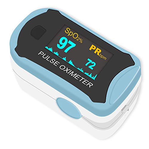 easy@Home Fingertip Pulse Oximeter - SpO2 & Heart Rate Monitor EHP029