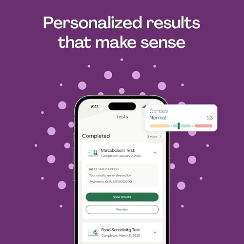 Everlywell At-Home Metabolism and Stress Hormone Test Kit - Measures Cortisol and Other Hormones - CLIA-Certified Lab Results Within Days - for Men