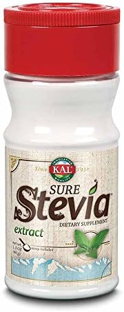 KAL Sure Stevia Extract Powder, Low Carb, Plant Based Stevia Sweetener, Great Taste, Zero Calories, Zero Sugar, Low Glycemic & Perfect for a Keto Diet, 60-Day Guarantee, Approx. 1820 Servings, 3.5oz | Zero Calorie Sweetener - Organic, Keto Friendly & Low…
